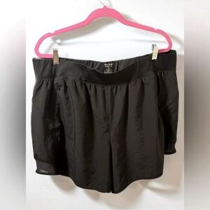 Women's Plus Tek Gear Mid Rise Multi Purpose Workout Shorts - 2X - Black